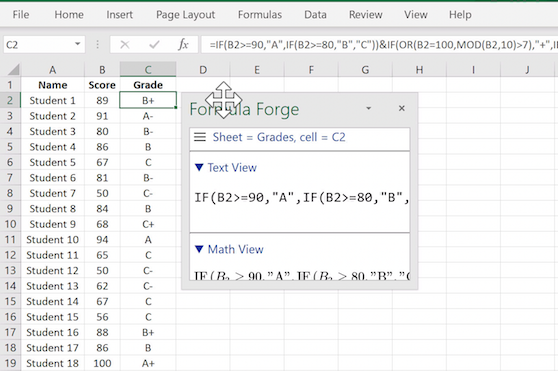 Undocking the Formula Forge pane